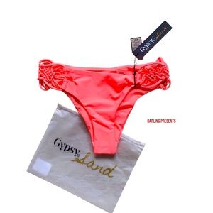 GYPSY 05 SAND BIKINI SWIM BOTTOM WOMEN COLOR PEONY SIZE XS